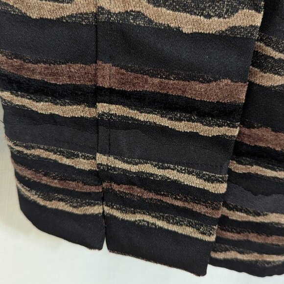 Christopher & Banks Women's Blazer Jacket M Button Down Brown Tapestry Style - Picture 4 of 8